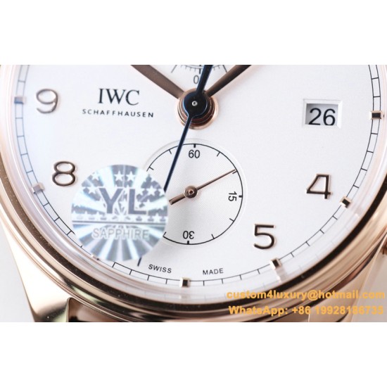 IWC - Da Vinci Chrono Laureus Ed IW393402 RG/LE White Dial YLF Asia 89361