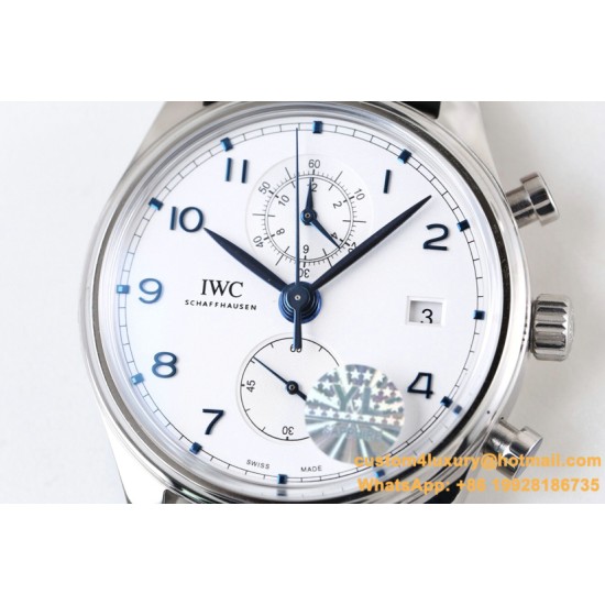 IWC - Da Vinci Chrono Laureus Ed IW393402 SS/LE White Dial YLF Asia 89361