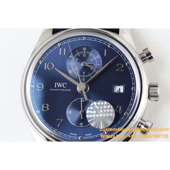 IWC - Da Vinci Chrono Laureus Ed IW393402 SS/LE Blue Dial YLF Asia 89361