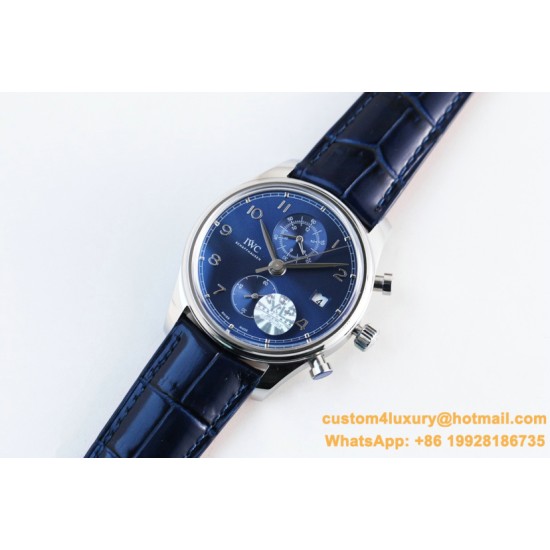 IWC - Da Vinci Chrono Laureus Ed IW393402 SS/LE Blue Dial YLF Asia 89361