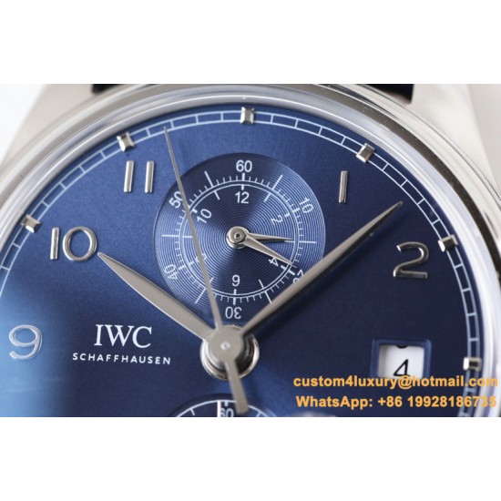 IWC - Da Vinci Chrono Laureus Ed IW393402 SS/LE Blue Dial YLF Asia 89361