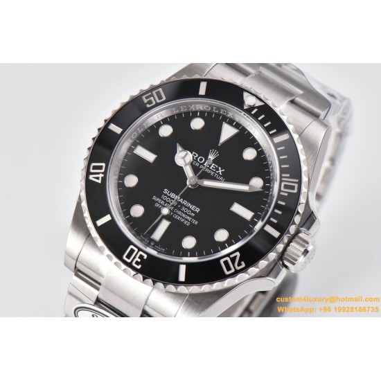 Submariner 124060LN 41mm No Date Clean 904L Steel Black Dial VR3230