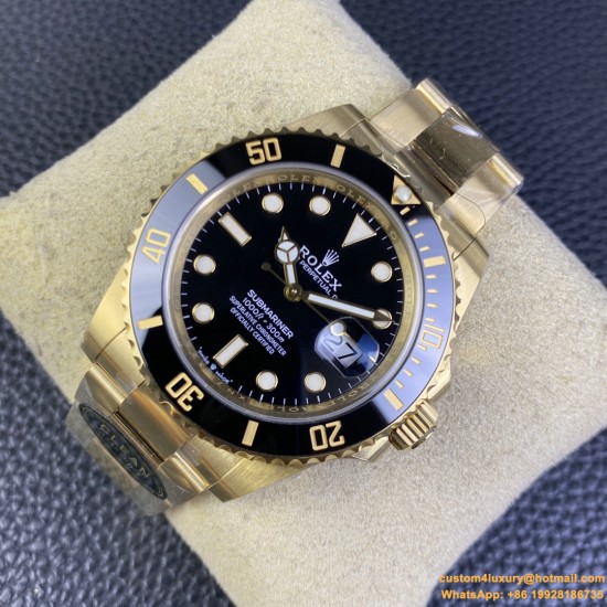 Submariner 126618LN 41mm YG/YG Black/Dot Clean VR3235
