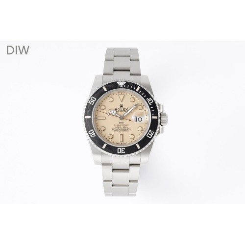 Submariner DIW 40mm 904L TI/TI Cream Dial DIWF VR3135