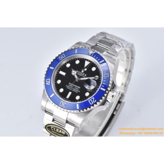 Submariner 126619LB 41MM 904L Black/Dot SS/SS Clean VR3235