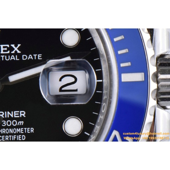 Submariner 126619LB 41MM 904L Black/Dot SS/SS Clean VR3235