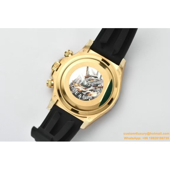 Daytona 126518 40mm YG/RU Black/Dia Clean SH4131 Super Clone