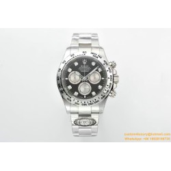 Daytona 126509 40mm SS/SS Black/Dia Clean SH4131 Super Clone