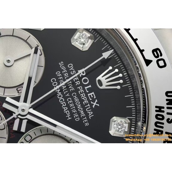 Daytona 126509 40mm SS/SS Black/Dia Clean SH4131 Super Clone