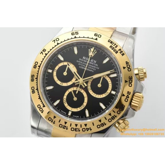 Daytona 126503 40mm YG/SS Black/Stk Clean SH4131 Super Clone