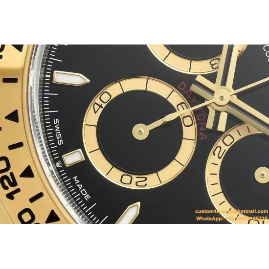 Daytona 126503 40mm YG/SS Black/Stk Clean SH4131 Super Clone