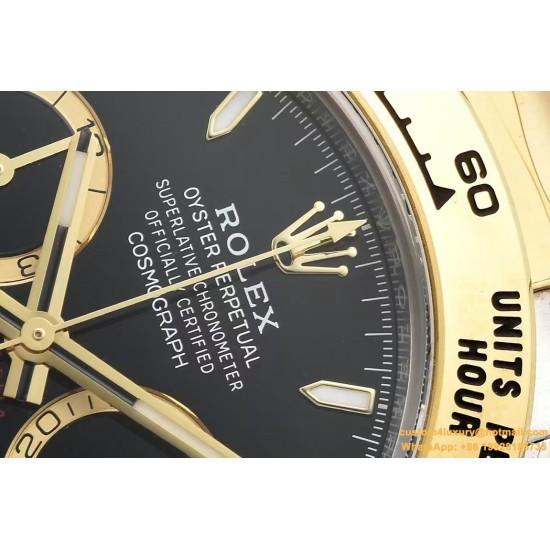 Daytona 126503 40mm YG/SS Black/Stk Clean SH4131 Super Clone