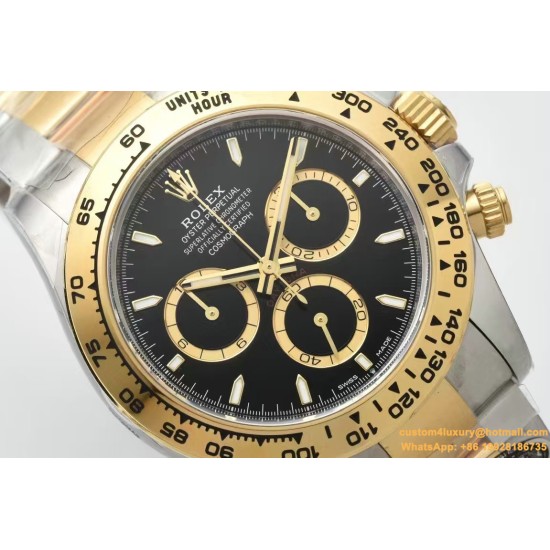 Daytona 126503 40mm YG/SS Black/Stk Clean SH4131 Super Clone