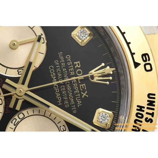 Daytona 126503 40mm YG/SS Black/Dia Clean SH4131 Super Clone
