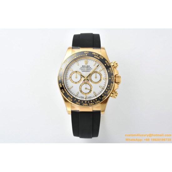 Daytona 126518 40mm YG/RU White/Stk Clean SH4131 Super Clone