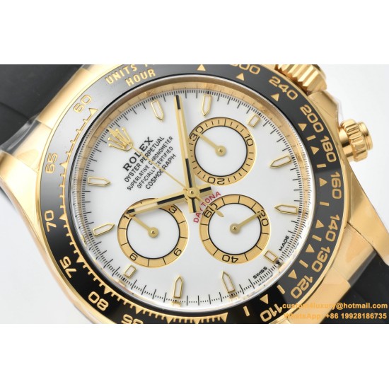 Daytona 126518 40mm YG/RU White/Stk Clean SH4131 Super Clone