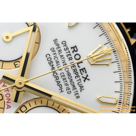 Daytona 126518 40mm YG/RU White/Stk Clean SH4131 Super Clone