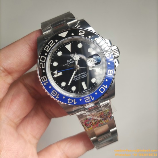 GMT Master II 116710 BLNR Oys 40mm SS/SS Black/Blue CLEAN VR3186