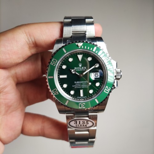 Submariner 116610LV Hulk 40mm SS/SS Green Dial Clean VS3135