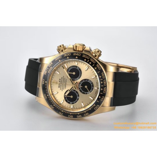 Daytona 126518 40mm YG/RU Gold/Black Clean SH4131 Super Clone