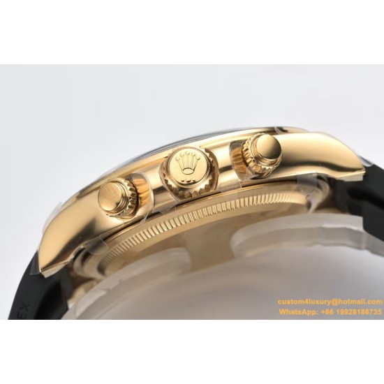 Daytona 126518 40mm YG/RU Gold/Black Clean SH4131 Super Clone