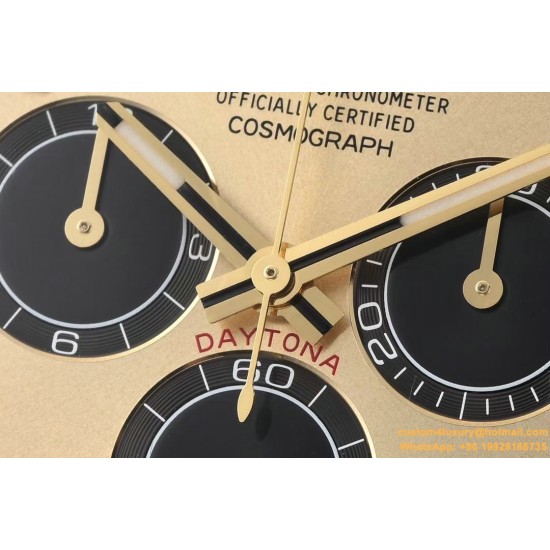Daytona 126518 40mm YG/RU Gold/Black Clean SH4131 Super Clone