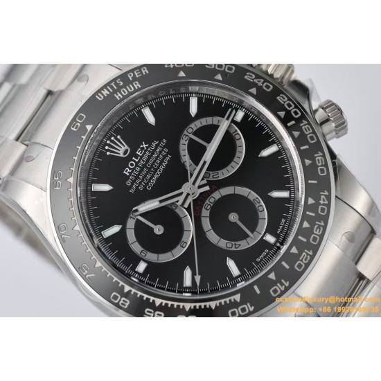 Daytona 126500LN 40mm SS/SS Black Dial Clean SH4131 Super Clone