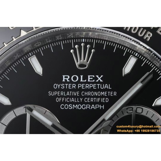 Daytona 126500LN 40mm SS/SS Black Dial Clean SH4131 Super Clone