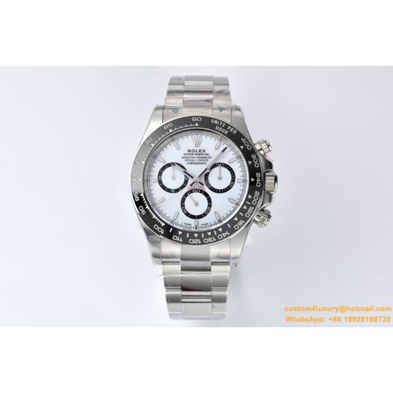 Daytona 126500LN 40mm SS/SS White Dial Clean SH4131 Super Clone