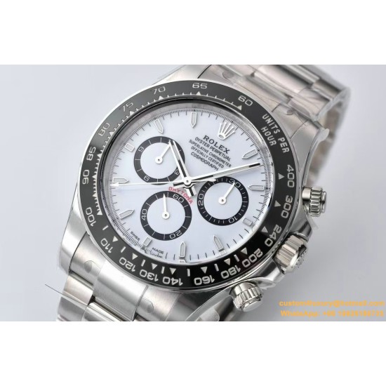 Daytona 126500LN 40mm SS/SS White Dial Clean SH4131 Super Clone
