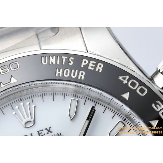 Daytona 126500LN 40mm SS/SS White Dial Clean SH4131 Super Clone