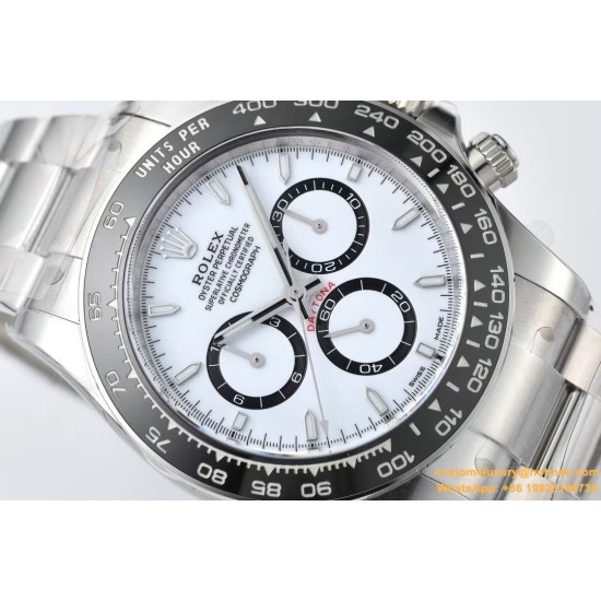 Daytona 126500LN 40mm SS/SS White Dial Clean SH4131 Super Clone