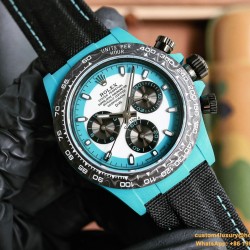 Daytona Diw 40mm Carbon/NY Blue/White Dial TWF DD4801