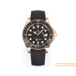 Yacht-Master 126655 40mm RG/RU Black/Dot ARF VR3235(Tungsten Heavy Version)