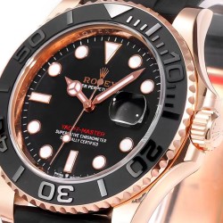 Yacht-Master 126655 40mm RG/RU Black/Dot ARF VR3235(Tungsten Heavy Version)