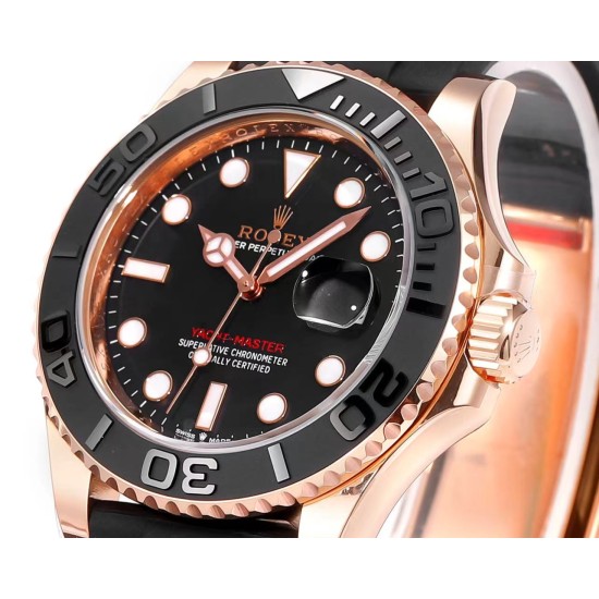 Yacht-Master 126655 40mm RG/RU Black/Dot ARF VR3235(Tungsten Heavy Version)