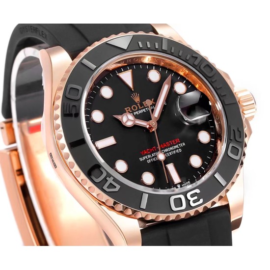 Yacht-Master 126655 40mm RG/RU Black/Dot ARF VR3235(Tungsten Heavy Version)