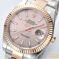 Datejust 126331 41mm Oys RG/SS Champagne/Stk Clean SH3235