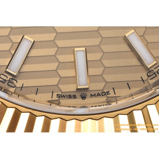 Datejust 126333 41mm Oys YG/SS Gold Texetured Dial Clean VR3235