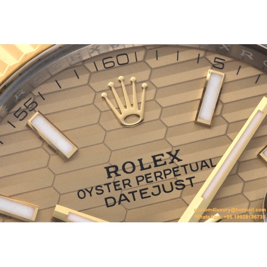 Datejust 126333 41mm Oys YG/SS Gold Texetured Dial Clean VR3235