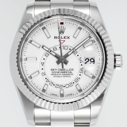 SkyDweller 326934 42mm Oys SS/SS White Dial ZF A2824