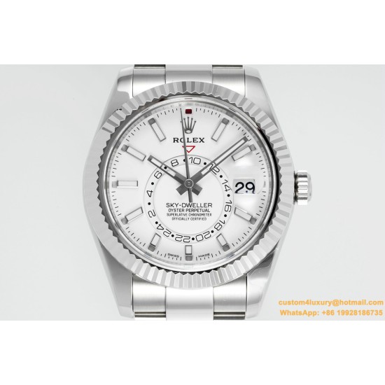 SkyDweller 326934 42mm Oys SS/SS White Dial ZF A2824
