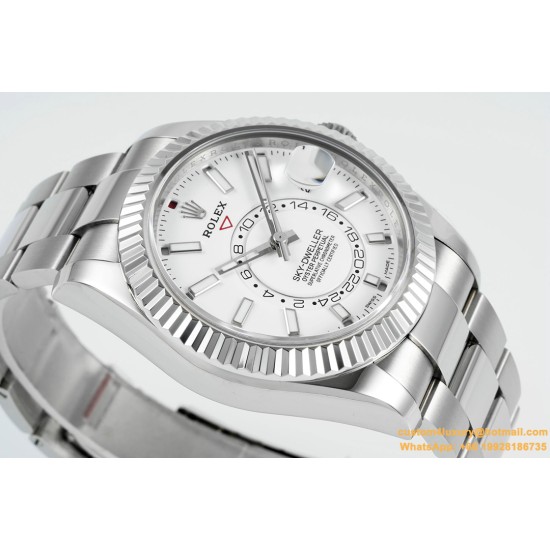 SkyDweller 326934 42mm Oys SS/SS White Dial ZF A2824