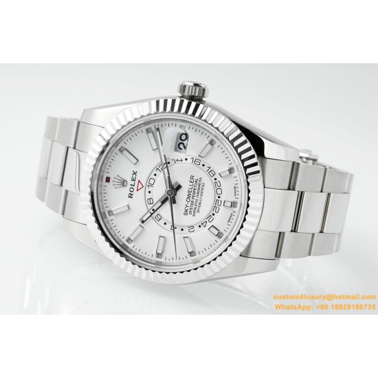 SkyDweller 326934 42mm Oys SS/SS White Dial ZF A2824