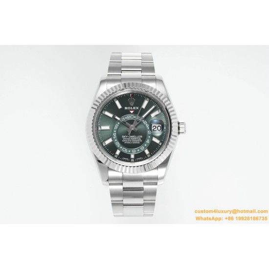 SkyDweller 326934 42mm Oys SS/SS Green Dial ZF A2824