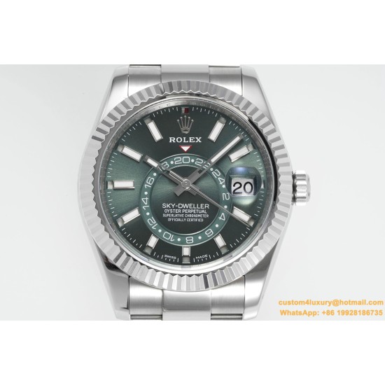 SkyDweller 326934 42mm Oys SS/SS Green Dial ZF A2824