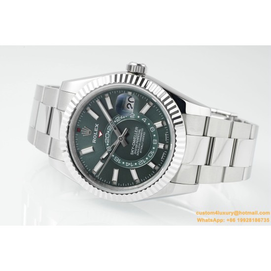 SkyDweller 326934 42mm Oys SS/SS Green Dial ZF A2824