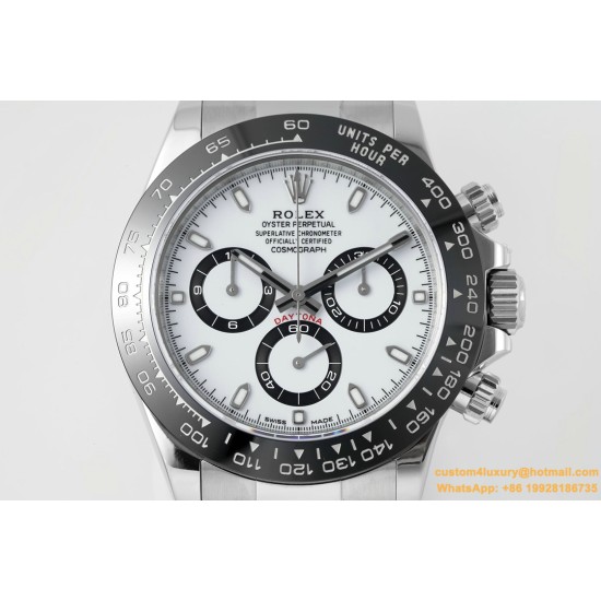 Daytona 126500LN 40mm SS/SS White Dial ZF SH4131