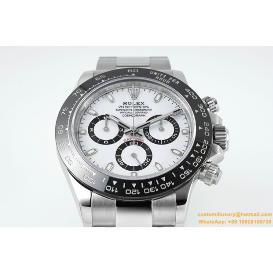 Daytona 126500LN 40mm SS/SS White Dial ZF SH4131