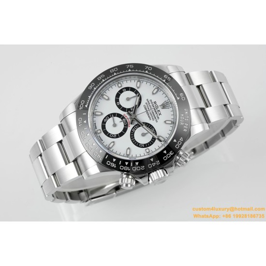 Daytona 126500LN 40mm SS/SS White Dial ZF SH4131